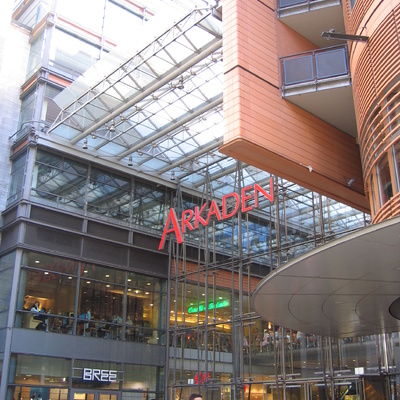 Entrance of the Potsdamer Platz Arkarden